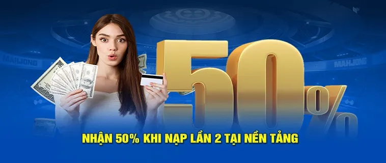 Nạp Lần 2 Tặng 50% Tại BONGVIP: Cơ Hội Vàng Tăng Vốn Cược